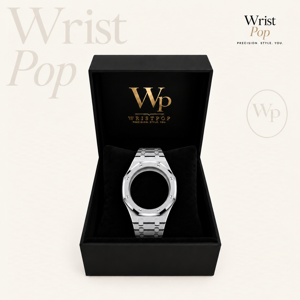 Stainless steel bracelet with case for Swatch Royal Pop