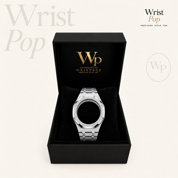 Stainless steel bracelet with case for Swatch Royal Pop
